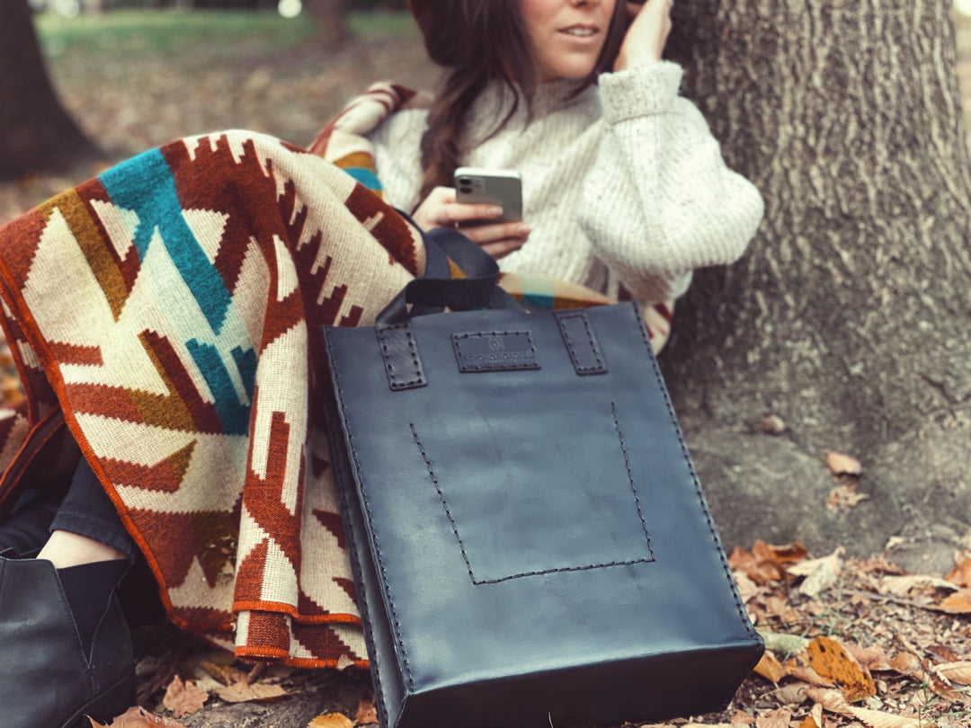 Leather Tote Bag - Beyond Borders Collective