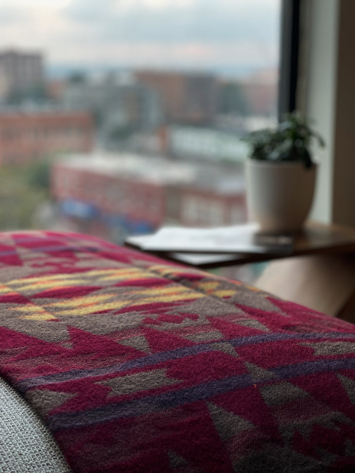 Mindo Throw - Maroon Sunset - Beyond Borders Collective