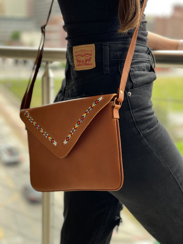 Leather Envelope Crossbody Purse - Beyond Borders Collective