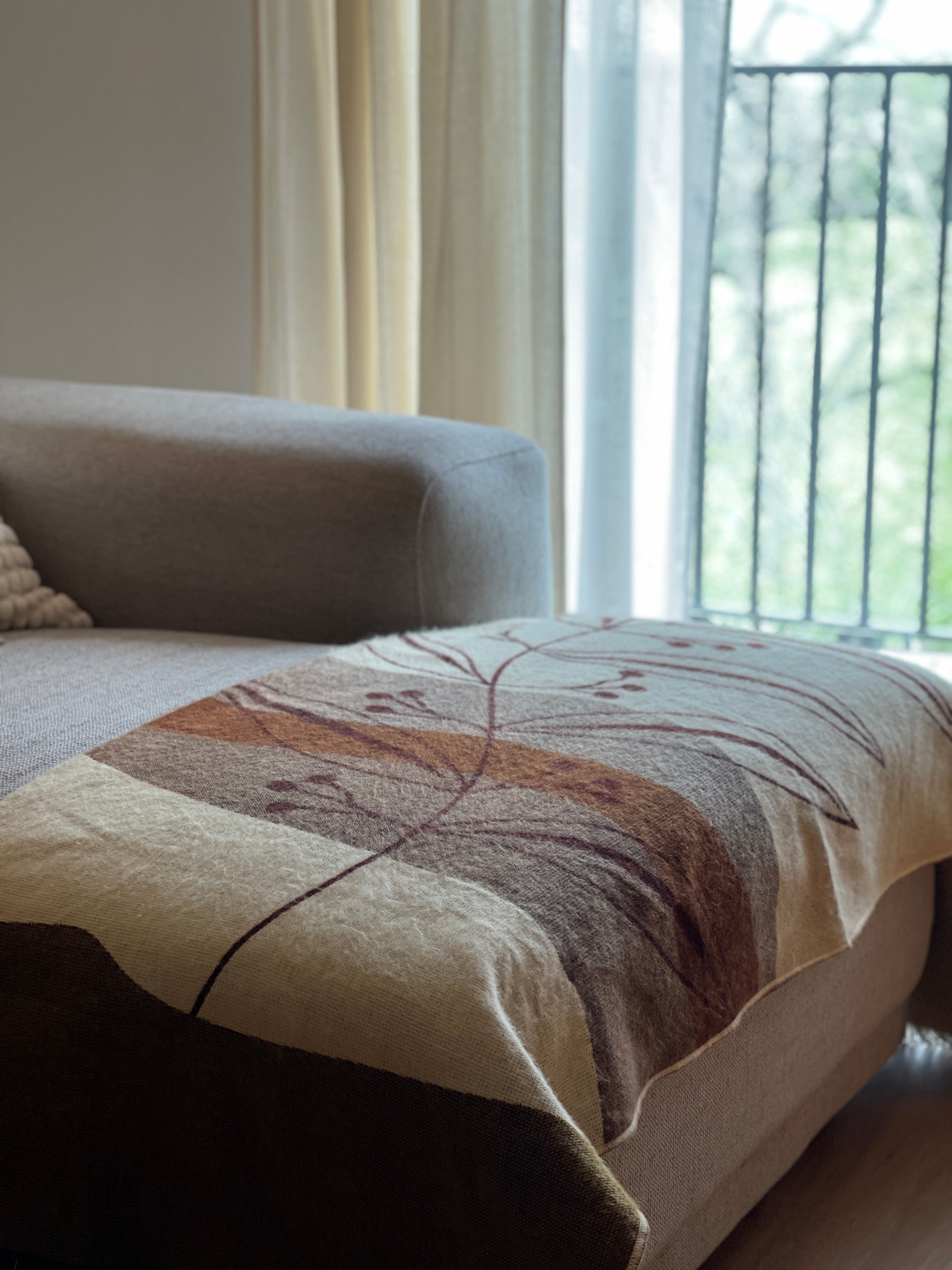 Sofia Throw Blanket - Silver Willow - Beyond Borders Collective