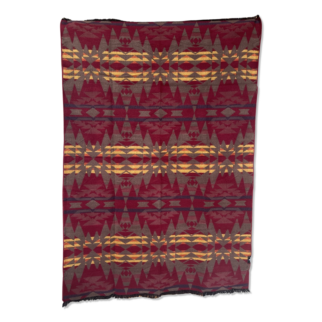 Mindo Throw - Maroon Sunset - Beyond Borders Collective