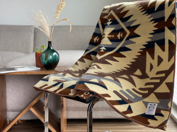 Canoa Blanket - Mahogany Earth - Beyond Borders Collective