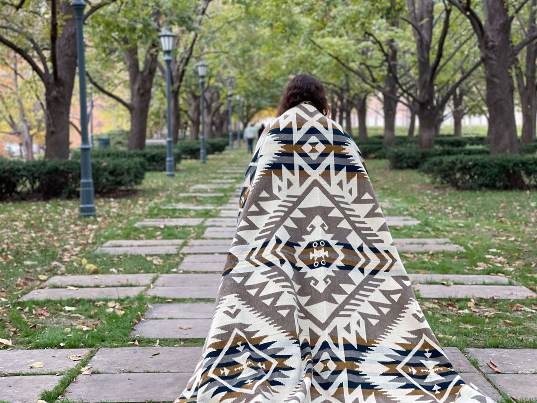 Canoa Blanket - Taupe Earth - Beyond Borders Collective