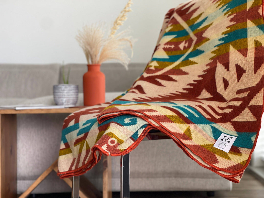 Canoa Blanket - Terracotta Sunrise - Beyond Borders Collective