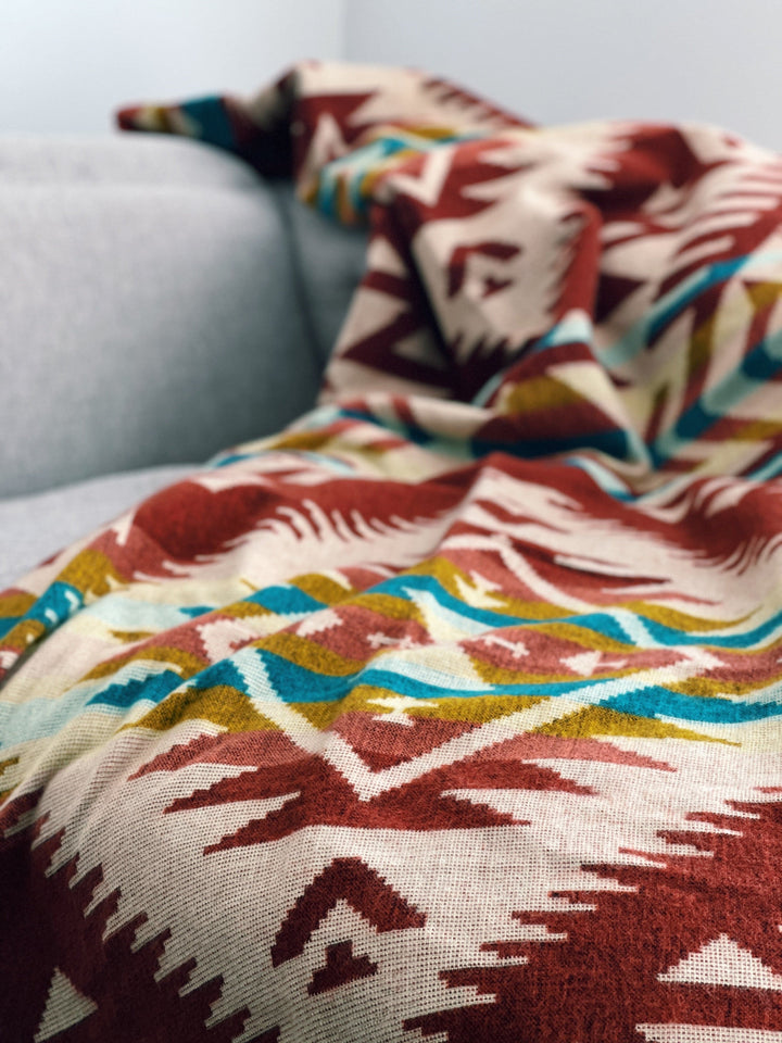 Canoa Blanket - Terracotta Sunrise - Beyond Borders Collective