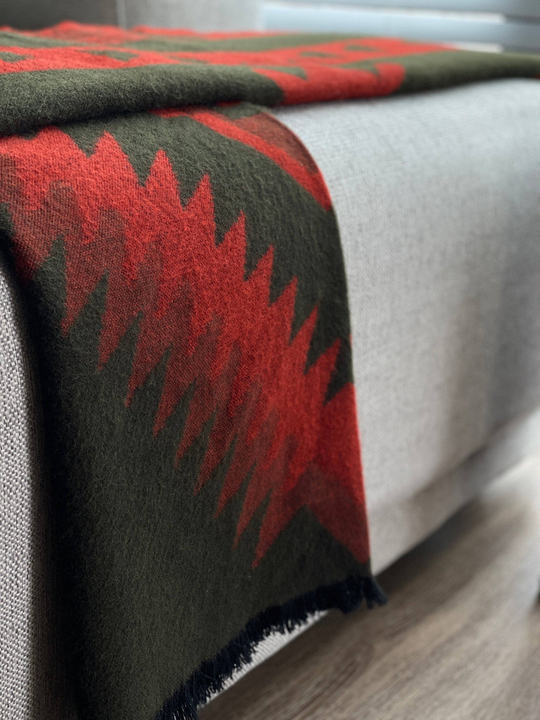 Loja Throw - Dark Moss - Beyond Borders Collective