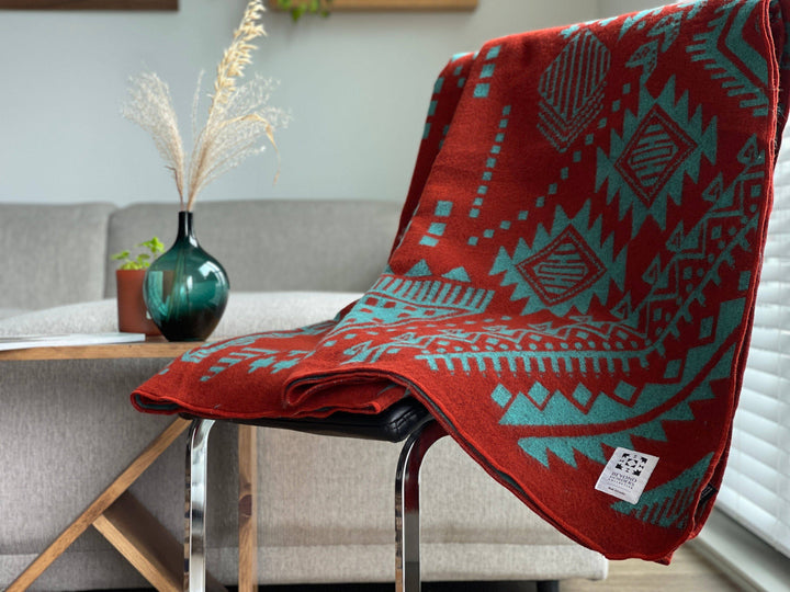 Quito Blanket - Rust Orange - Beyond Borders Collective