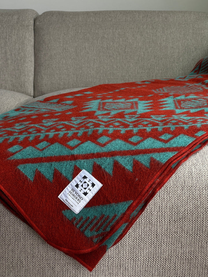 Quito Blanket - Rust Orange - Beyond Borders Collective