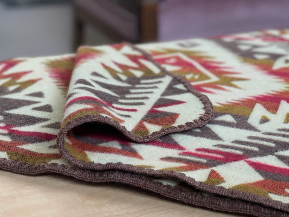 Canoa Baby Blanket - Warm Mahogany Sunset - Beyond Borders Collective