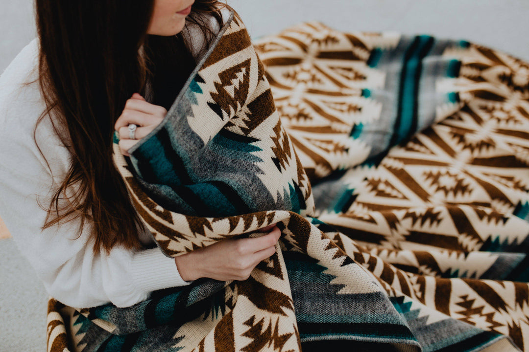 Quichua Blanket - Rainfall - Beyond Borders Collective