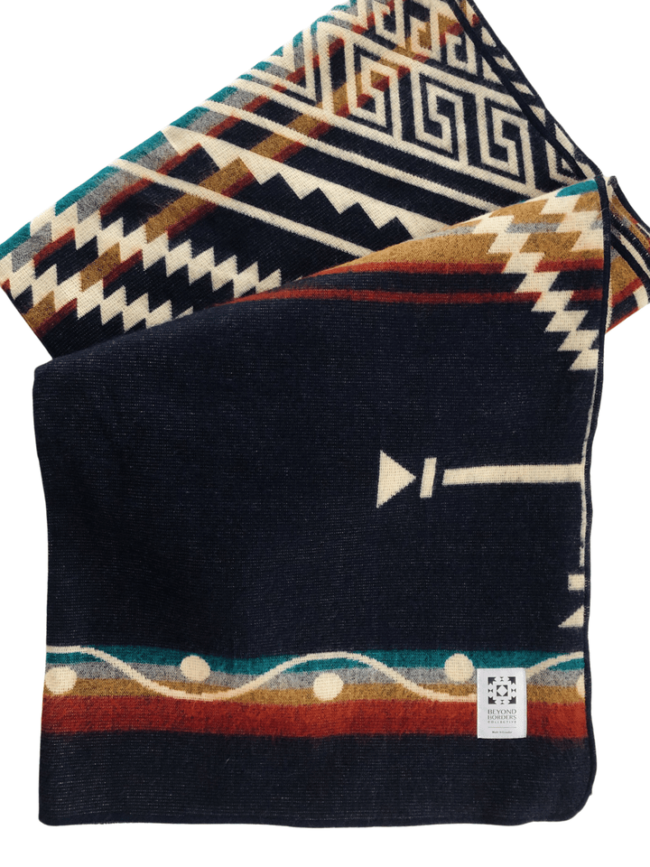 Achuar Blanket - Dark Navy - Beyond Borders Collective