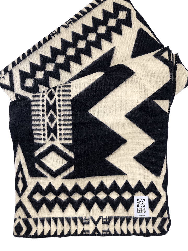 Awa Blanket - Natural / Black - Beyond Borders Collective