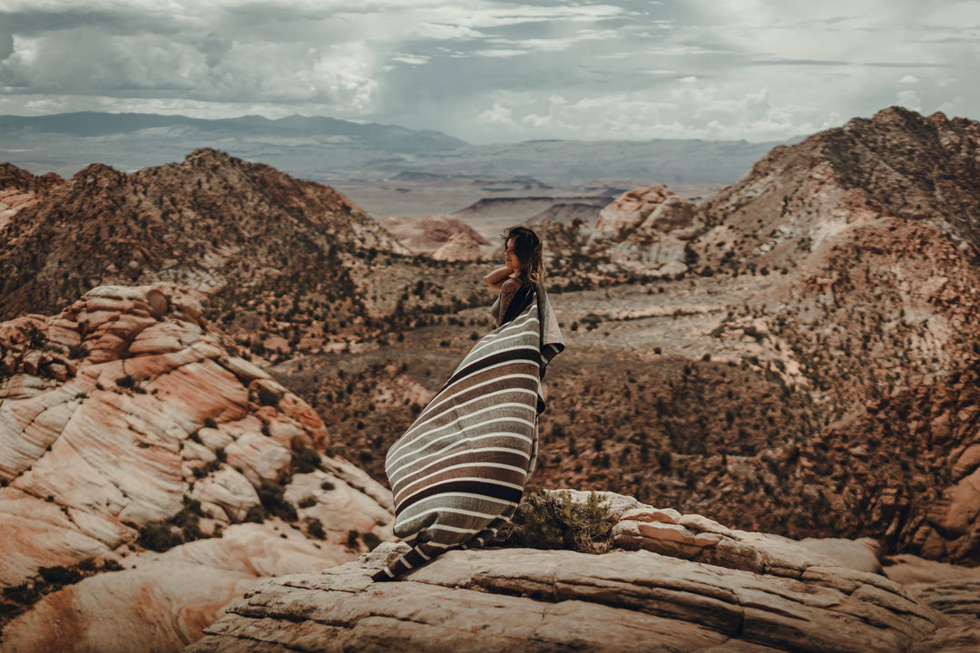 Caminante Blanket - Dusty Rose - Beyond Borders Collective