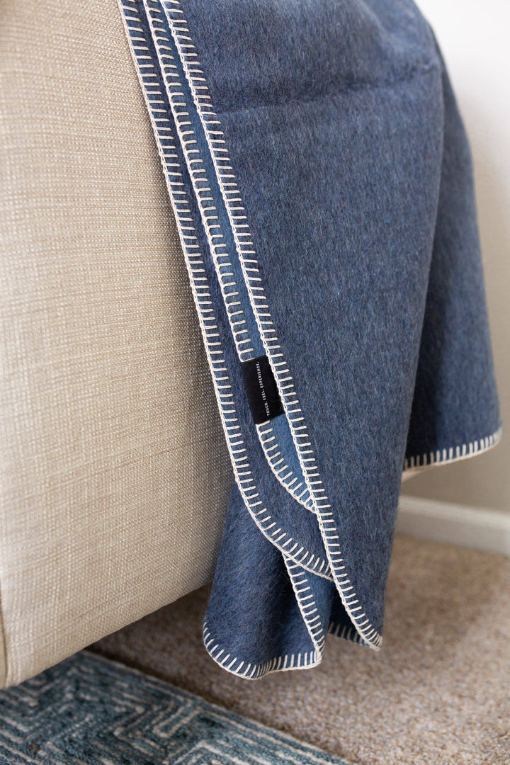 Descanso ALPACA BLEND Throw - Navy Heather - Beyond Borders Collective