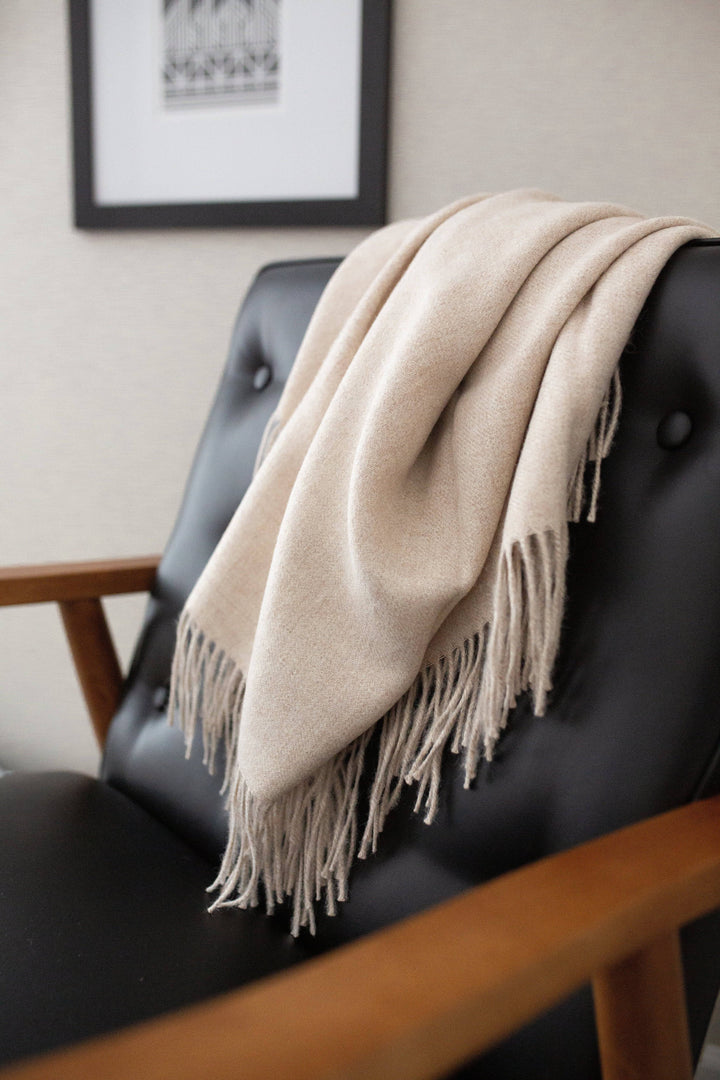 Encanto Alpaca Throw - Alabaster - Beyond Borders Collective