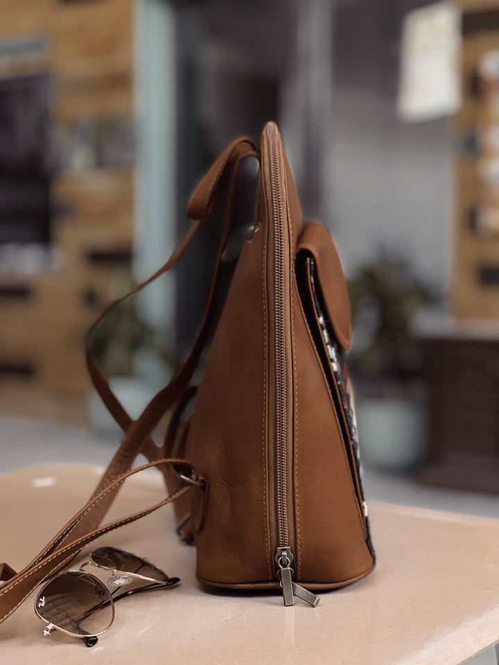 Andean Leather Button Backpack - Beyond Borders Collective