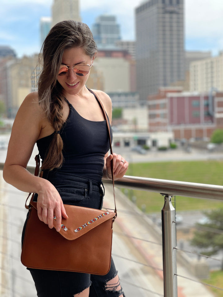 Leather Envelope Crossbody Purse - Beyond Borders Collective