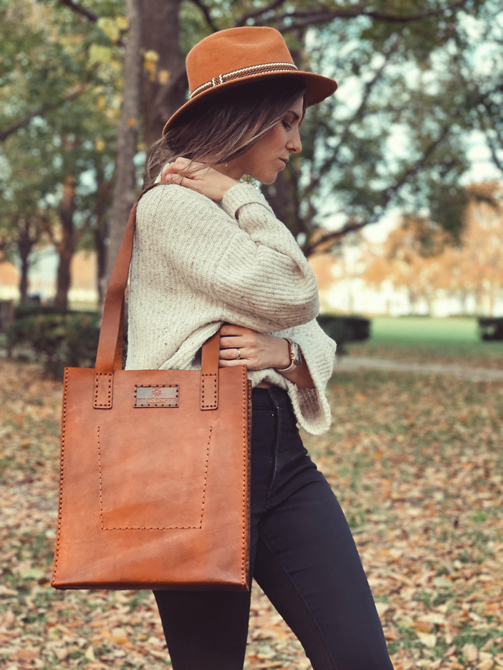 Leather Tote Bag - Beyond Borders Collective