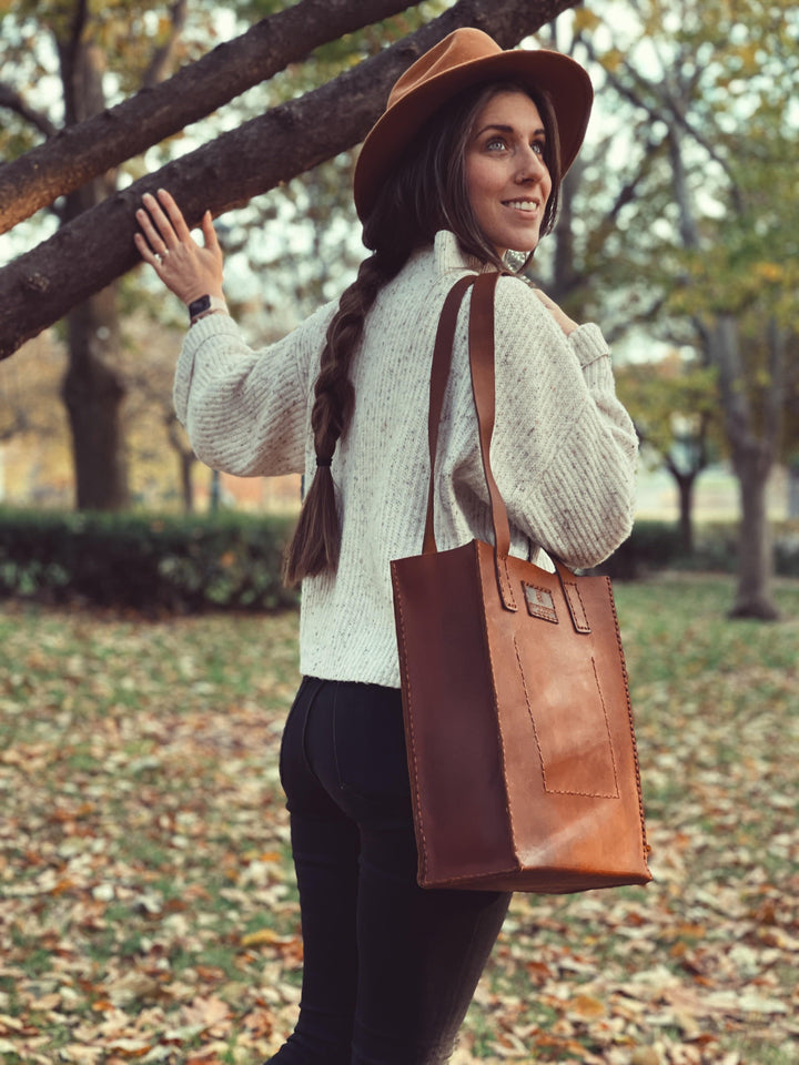 Leather Tote Bag - Beyond Borders Collective