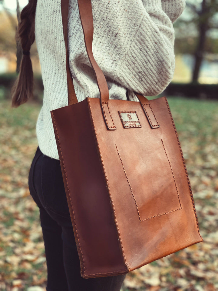 Leather Tote Bag - Beyond Borders Collective