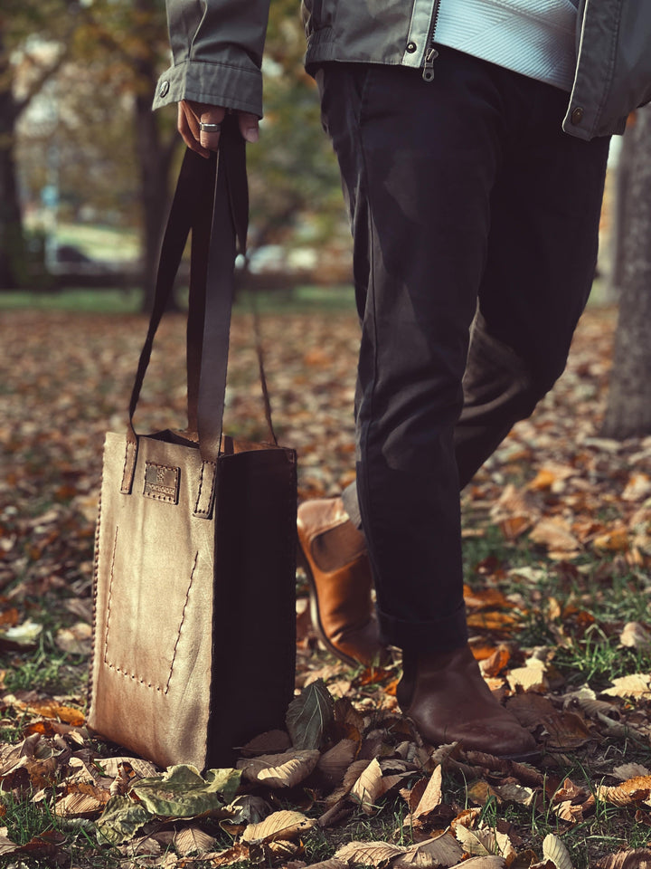 Leather Tote Bag - Beyond Borders Collective