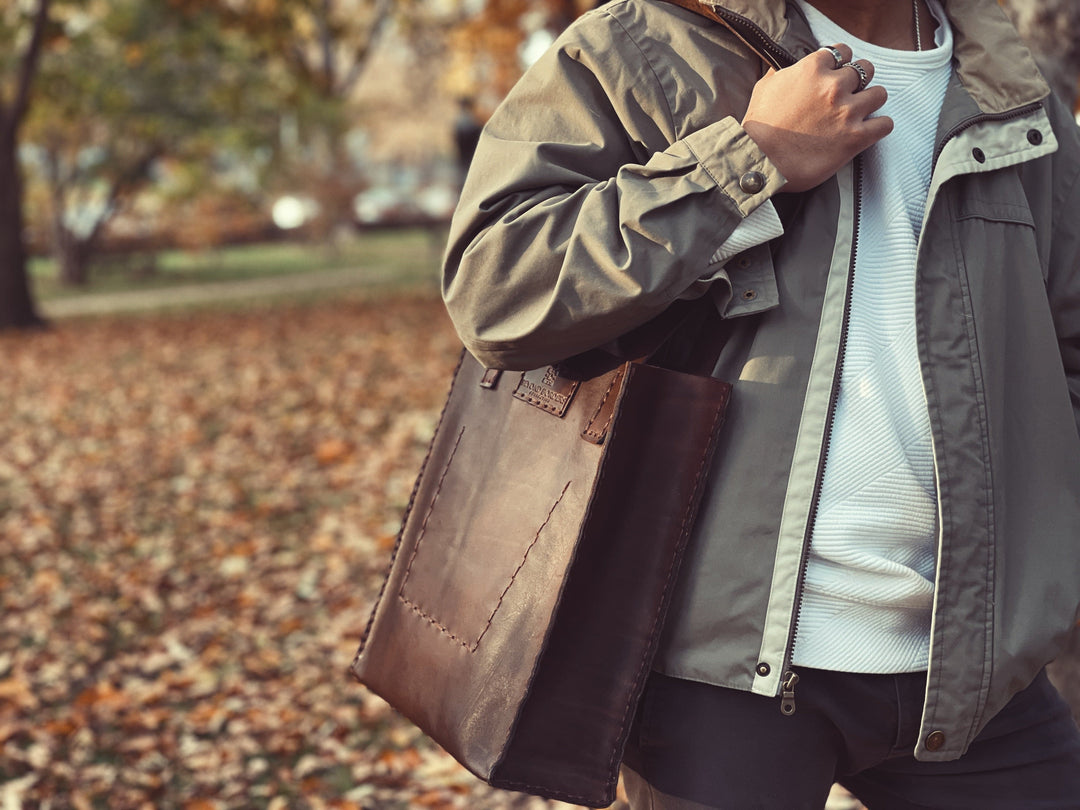 Leather Tote Bag - Beyond Borders Collective