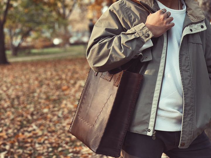 Leather Tote Bag - Beyond Borders Collective