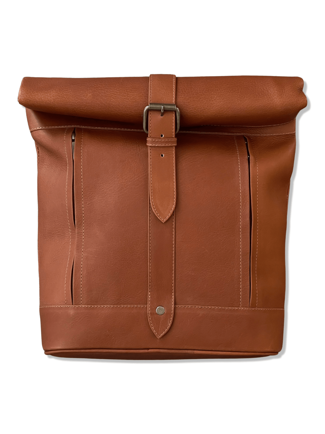 Roll Top Leather Backpack - Beyond Borders Collective