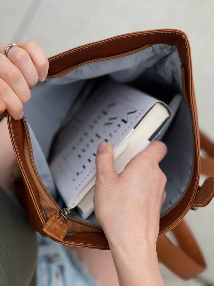 Roll Top Leather Backpack - Beyond Borders Collective