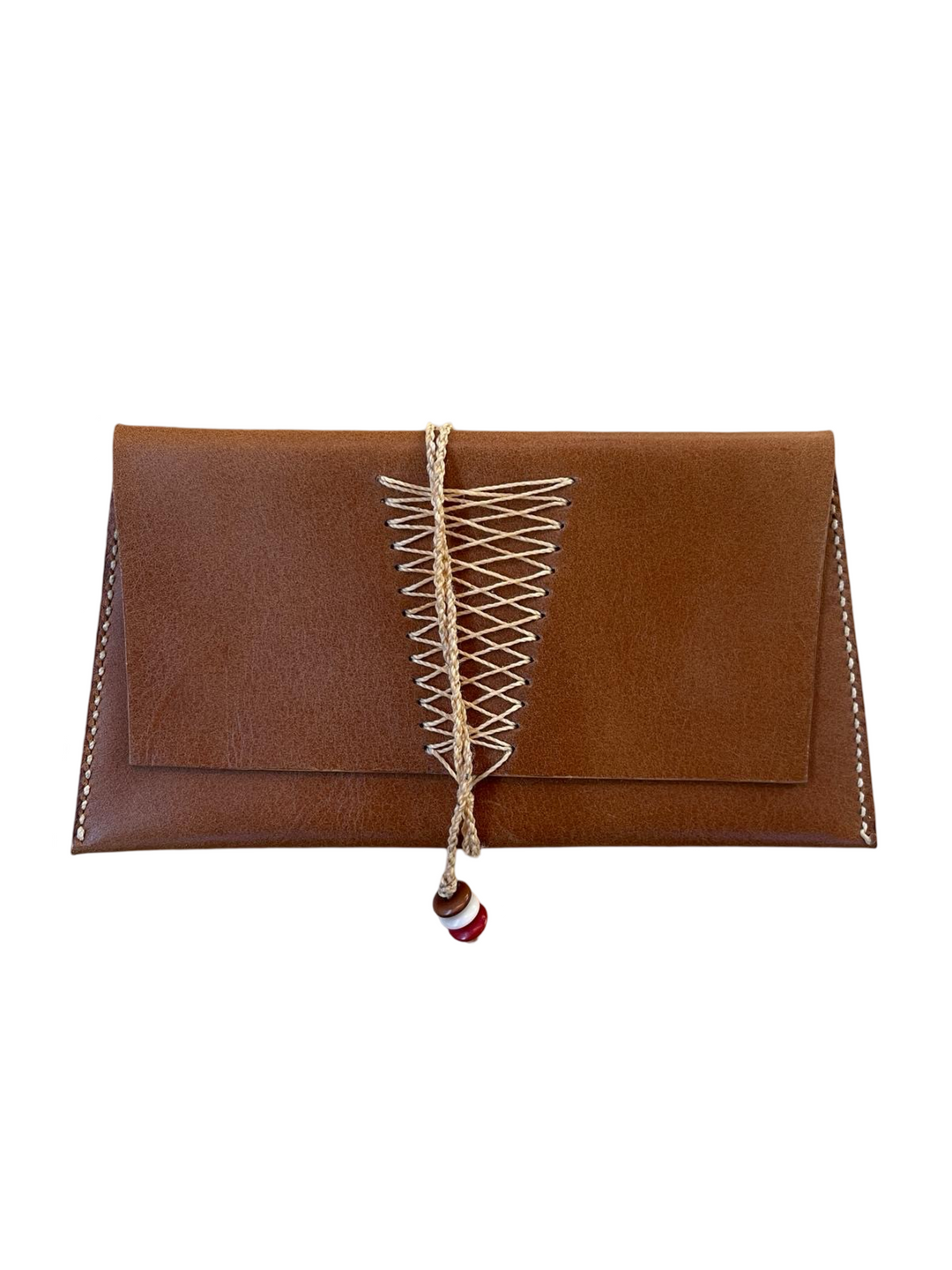 Leder Wickelbrieftasche/Clutch für Damen